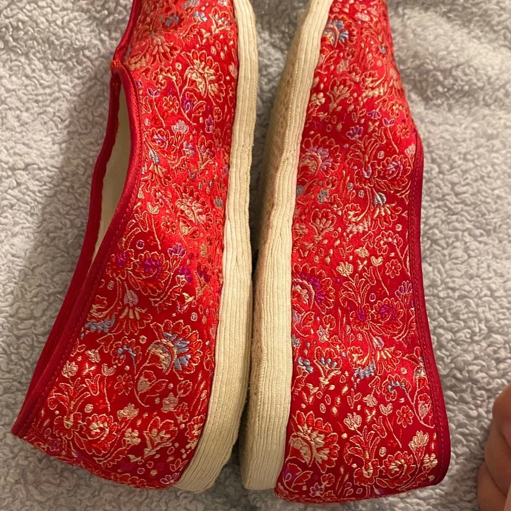 Chinese embroidered silk shoes 8 size - Picture 11 of 12